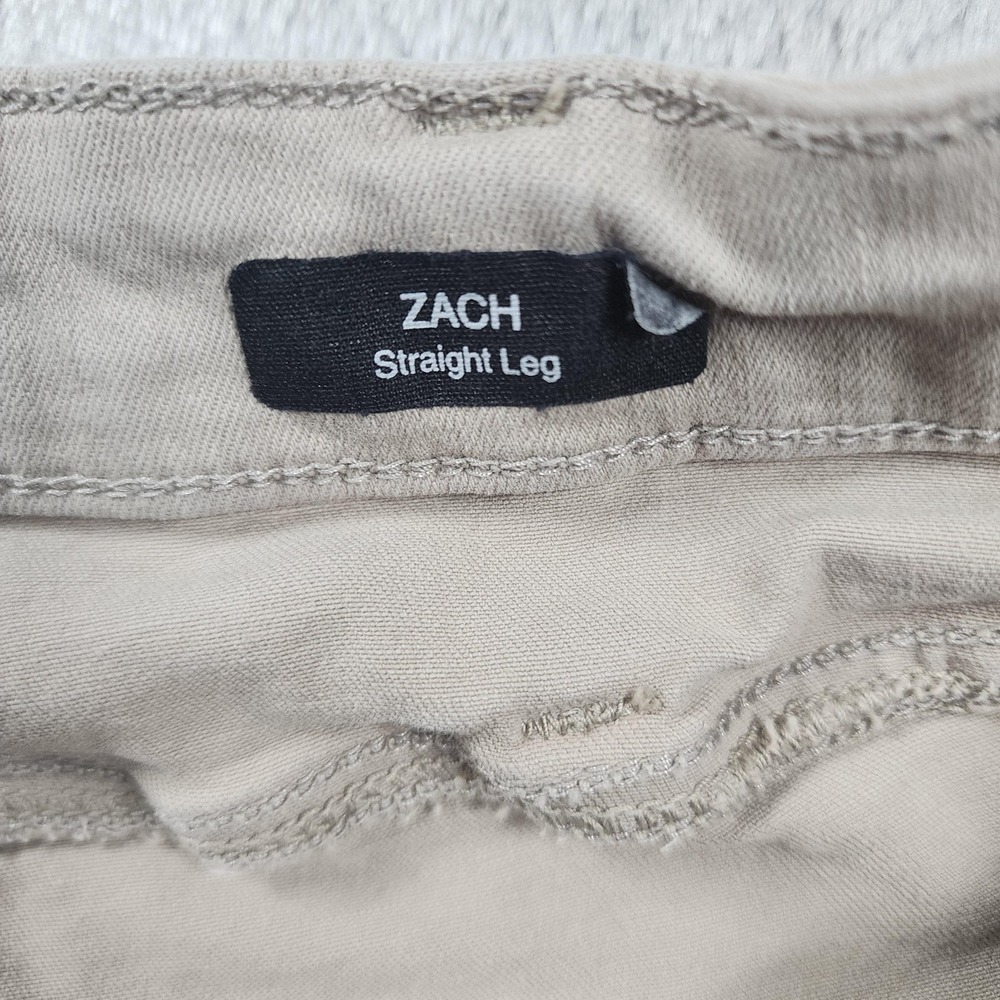 Mavi Pants Mens 36x28 Beige Chino Zach Straight Leg 5-Pocket Stretch Flat‎ Front - Picture 8 of 15
